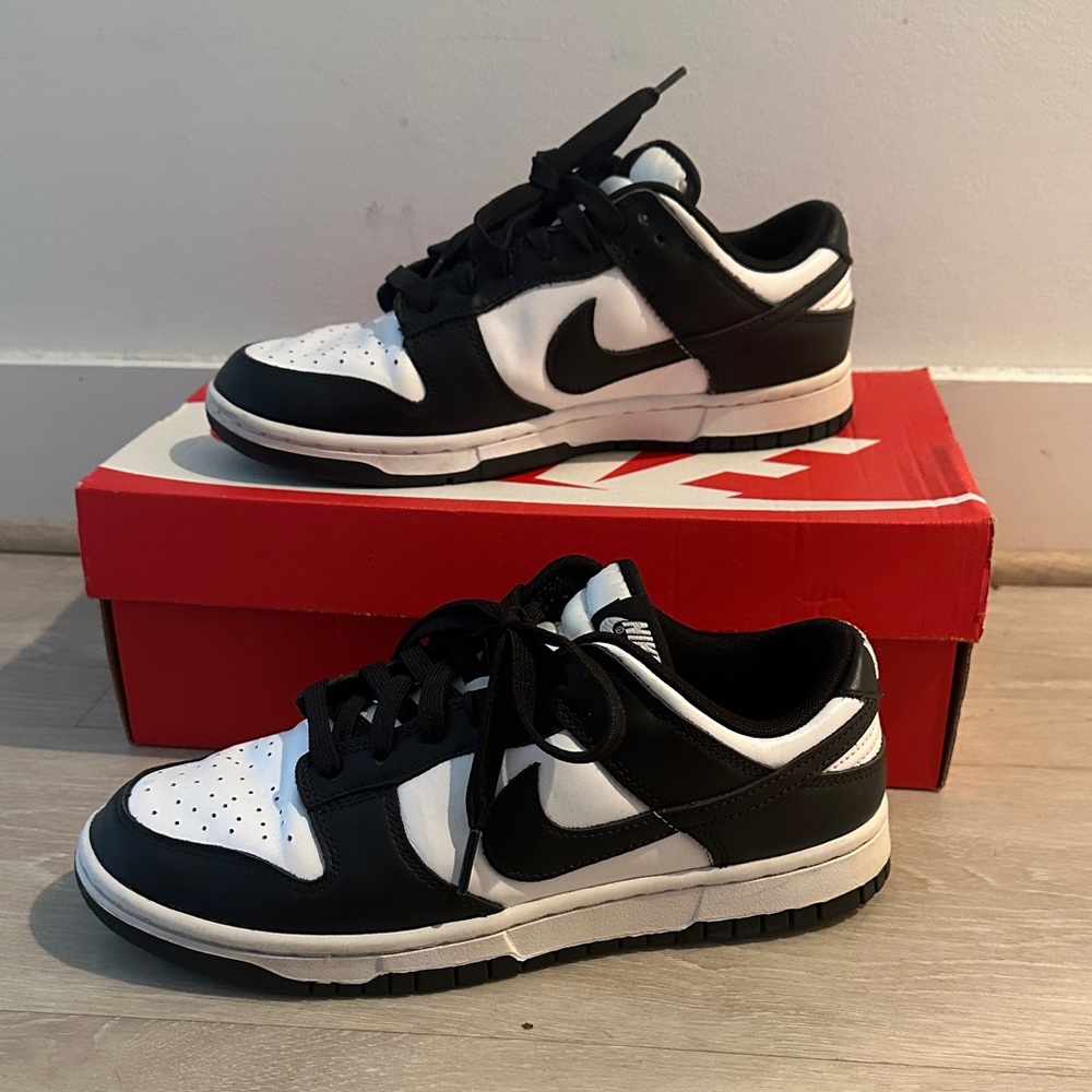 Nike Dunk Low Retro Black and White Athletic Shoe Sneakers